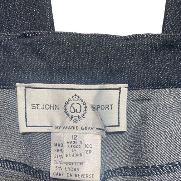 St. John Sport SZ 12 High-Rise Wide Leg Pants - Picture 3 of 7